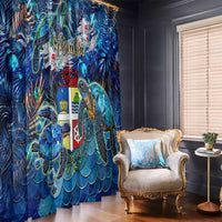 Aruba Window Curtain Sea Turtle Tropical Pattern - Wonder Print Shop