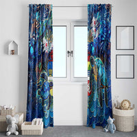 Aruba Window Curtain Sea Turtle Tropical Pattern - Wonder Print Shop