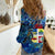 Aruba Women Casual Shirt Sea Turtle Tropical Pattern - Wonder Print Shop