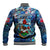 Bermuda Baseball Jacket Sea Turtle Tropical Pattern