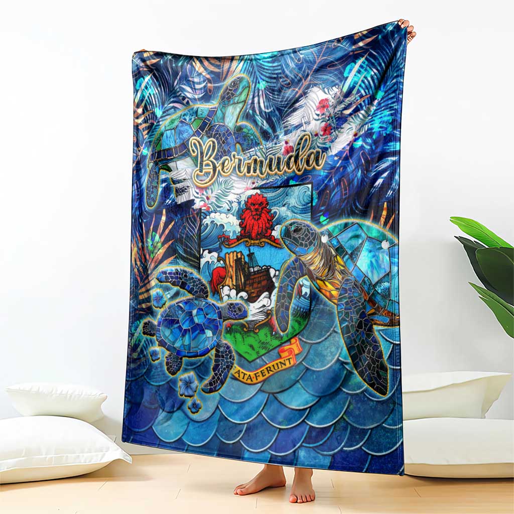 Bermuda Blanket Sea Turtle Tropical Pattern