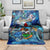 Bermuda Blanket Sea Turtle Tropical Pattern