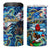Bermuda 4 in 1 Can Cooler Tumbler Sea Turtle Tropical Pattern