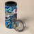 Bermuda 4 in 1 Can Cooler Tumbler Sea Turtle Tropical Pattern