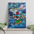 Bermuda Canvas Wall Art Sea Turtle Tropical Pattern