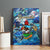 Bermuda Canvas Wall Art Sea Turtle Tropical Pattern