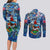 Bermuda Couples Matching Long Sleeve Bodycon Dress and Long Sleeve Button Shirt Sea Turtle Tropical Pattern