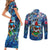 Bermuda Couples Matching Short Sleeve Bodycon Dress and Long Sleeve Button Shirt Sea Turtle Tropical Pattern