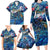 Bermuda Family Matching Long Sleeve Bodycon Dress and Hawaiian Shirt Sea Turtle Tropical Pattern