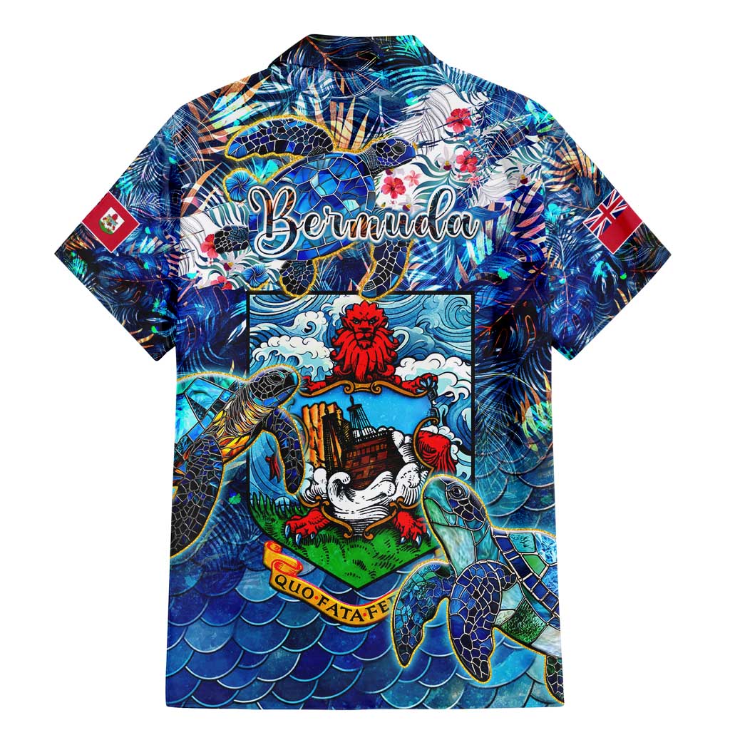 Bermuda Family Matching Mermaid Dress and Hawaiian Shirt Sea Turtle Tropical Pattern