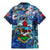 Bermuda Family Matching Mermaid Dress and Hawaiian Shirt Sea Turtle Tropical Pattern