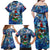 Bermuda Family Matching Off Shoulder Maxi Dress and Hawaiian Shirt Sea Turtle Tropical Pattern