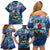 Bermuda Family Matching Off Shoulder Short Dress and Hawaiian Shirt Sea Turtle Tropical Pattern - Wonder Print Shop