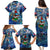Bermuda Family Matching Puletasi and Hawaiian Shirt Sea Turtle Tropical Pattern
