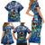 Bermuda Family Matching Short Sleeve Bodycon Dress and Hawaiian Shirt Sea Turtle Tropical Pattern - Wonder Print Shop