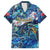 Bermuda Family Matching Summer Maxi Dress and Hawaiian Shirt Sea Turtle Tropical Pattern - Wonder Print Shop