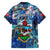 Bermuda Family Matching Summer Maxi Dress and Hawaiian Shirt Sea Turtle Tropical Pattern - Wonder Print Shop