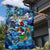 Bermuda Garden Flag Sea Turtle Tropical Pattern - Wonder Print Shop