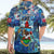 Bermuda Hawaiian Shirt Sea Turtle Tropical Pattern - Wonder Print Shop