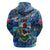Bermuda Hoodie Sea Turtle Tropical Pattern - Wonder Print Shop
