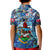 Bermuda Kid Polo Shirt Sea Turtle Tropical Pattern - Wonder Print Shop