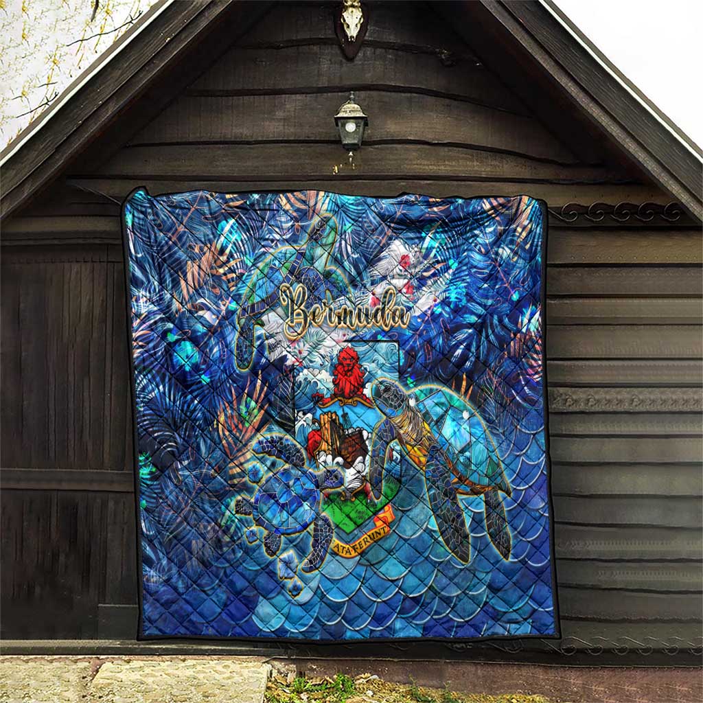 Bermuda Quilt Sea Turtle Tropical Pattern - Wonder Print Shop