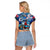 Bermuda Raglan Cropped T Shirt Sea Turtle Tropical Pattern - Wonder Print Shop