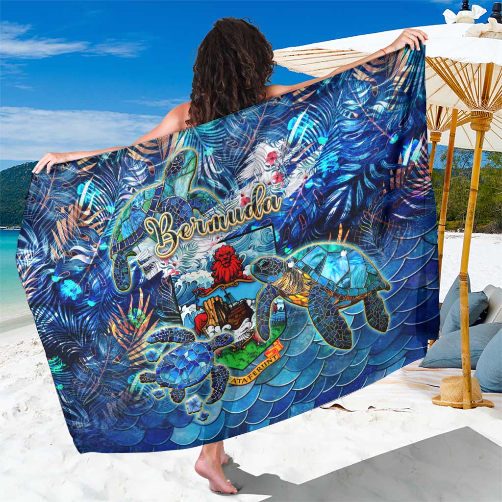 Bermuda Sarong Sea Turtle Tropical Pattern - Wonder Print Shop