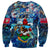 Bermuda Sweatshirt Sea Turtle Tropical Pattern - Wonder Print Shop