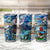 Bermuda Tumbler Cup Sea Turtle Tropical Pattern - Wonder Print Shop