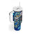Bermuda Tumbler With Handle Sea Turtle Tropical Pattern - Wonder Print Shop