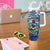Bermuda Tumbler With Handle Sea Turtle Tropical Pattern - Wonder Print Shop