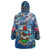 Bermuda Wearable Blanket Hoodie Sea Turtle Tropical Pattern - Wonder Print Shop