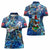 Bermuda Women Polo Shirt Sea Turtle Tropical Pattern - Wonder Print Shop