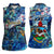 Bermuda Women Sleeveless Polo Shirt Sea Turtle Tropical Pattern - Wonder Print Shop