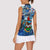 Bermuda Women Sleeveless Polo Shirt Sea Turtle Tropical Pattern - Wonder Print Shop