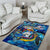 Sint Maarten Area Rug Sea Turtle Tropical Pattern
