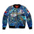 Sint Maarten Bomber Jacket Sea Turtle Tropical Pattern