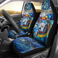 Sint Maarten Car Seat Cover Sea Turtle Tropical Pattern