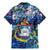 Sint Maarten Family Matching Mermaid Dress and Hawaiian Shirt Sea Turtle Tropical Pattern