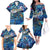 Sint Maarten Family Matching Off The Shoulder Long Sleeve Dress and Hawaiian Shirt Sea Turtle Tropical Pattern