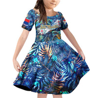 Sint Maarten Family Matching Off Shoulder Short Dress and Hawaiian Shirt Sea Turtle Tropical Pattern - Wonder Print Shop