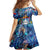 Sint Maarten Family Matching Off Shoulder Short Dress and Hawaiian Shirt Sea Turtle Tropical Pattern - Wonder Print Shop