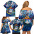 Sint Maarten Family Matching Off Shoulder Short Dress and Hawaiian Shirt Sea Turtle Tropical Pattern - Wonder Print Shop