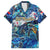 Sint Maarten Family Matching Off Shoulder Short Dress and Hawaiian Shirt Sea Turtle Tropical Pattern - Wonder Print Shop