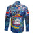 Sint Maarten Family Matching Off Shoulder Short Dress and Hawaiian Shirt Sea Turtle Tropical Pattern - Wonder Print Shop