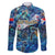 Sint Maarten Family Matching Puletasi and Hawaiian Shirt Sea Turtle Tropical Pattern