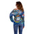 Sint Maarten Off Shoulder Sweater Sea Turtle Tropical Pattern - Wonder Print Shop
