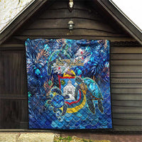 Sint Maarten Quilt Sea Turtle Tropical Pattern - Wonder Print Shop