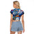 Sint Maarten Raglan Cropped T Shirt Sea Turtle Tropical Pattern - Wonder Print Shop